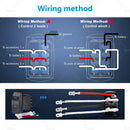 Winch In/Out Rocker Switch 7-Pin Blue LED Rocker Toggle Switch 12V-24V ON OFF ON