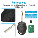 Remote Key 433MHz 4D60 Suitable For Ford Focus LR 02-05/Fiesta WP WQ 04-08