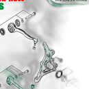 Front Lower Left Right Control Arms Suitable for Mercedes SLK-Class R171 RWD - XQ1