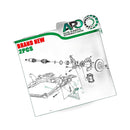Front Lower Left Right Control Arm Ball Joint Set Suitable for Holden Barina TM - BD2