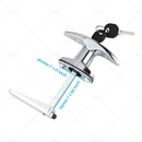 Chrome Rear Fixing T Handle Lock With Key For Trailer Caravan Canopy Toolbox