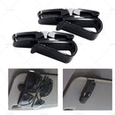 2X Luxury Car Sunglasses Holder Car Visor Sunglasses Clip Sun Ticket Card Hold