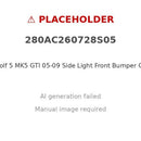 Side Light Front Bumper Corner Turn Signal Suitable for VW Golf 5 MK5 GTI 05-09 - XQ1