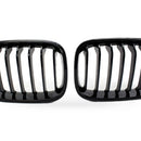 8-Column Gloss Black Front Grille Suitable for BMW 1 Series F20 F21 2011-2014 - XQ1