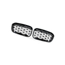 BMW 1 Series F20 F21 15-17 Meteor Gloss Black Plated Grille [Meteor Gloss Black] - BD1