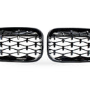 BMW 1 Series F20 F21 15-17 Meteor Gloss Black Plated Grille [Meteor Gloss Black] - XQ1