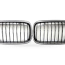 BMW 3 Series E90 E91 09-12 Carbon Texture Gloss Black Front Bumper Grille - XQ1