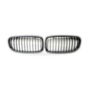BMW 3 Series E90 E91 09-12 Carbon Texture Gloss Black Front Bumper Grille - ZT2