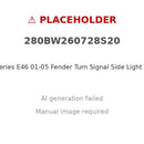 BMW 3 Series E46 01-05 Fender Turn Signal Side Light White [Left] - XQ1