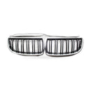 BMW 3 Series E90 E91 06-08 Modified Chrome Double Line Grille Double Bar Grille - ZT2