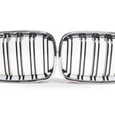 BMW 1 Series F20 Chrome Double Line Gloss Black Grille Suitable for 11-14 - XQ1