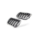 Front Grille Double Line Semi-Chrome Suitable for BMW 3 Series E36 1997-1999 - BD4