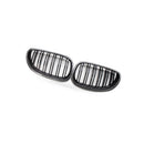 Carbon Pattern Dual Line Front Grille Suitable for BMW 5 Series E60 E61 04-09 - BD1