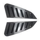 2x Carbon Fiber Style Rear Quarter Window Louvers Suitable For Subaru WRX 11-14