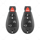 2x Keyless Remote Key Fob Shell Suitable For Jeep Grand Cherokee 2008-2012