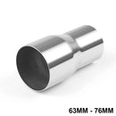 Steel Exhaust Pipe Adapter Reducer 2 to 3 Inch OD Suitable For 2.25 / 2.5 / 3 Inch Tubes