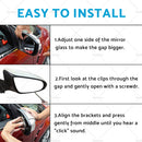 Left or Right Side Mirror Glass Suitable for VW Golf MK7 MK7.5 13-18 Heated Convex with Base