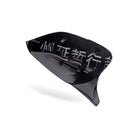 Side Mirror Cover Suitable for Infiniti Q50 Q60 Q70 Gloss Black Bullhorn Style - BD1