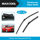 For Ford Fiesta 08-On Aero Flat Windscreen Wiper Blades 26 inch   15 inch  1 Pair