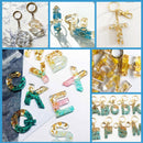 DIY crystal glue 26 letters and numbers mold Resin Mould Casting Craft