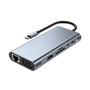 11in1 USB-C Type C HDMI USB 3.0 HUB Adapter Compatible with MacBook Pro iPad Pro