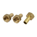 3pcs 1/2BSP Female Thread to 12mm Hose Brass Barb Pipe Fitting Coupler Connector