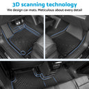 Floor Boot Mats Kit 3D All-Weather Suitable For Nissan X-Trail 22-On T33 e-
