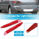 2PCS Rear Bumper bar Light Reflector Compatible with Mazda 3 BL LH Left+RH Right