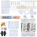 Epoxy Resin 1:1 AB Kit Craft Coating UV Color Pigment Paste Liquid Silicone Mold