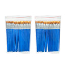 50-200pcs Flat Paint Brushes Small Brush Bulk for Detail Painting Craft Art Gift