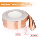 Double / Single Sided Copper Foil Tape EMI Shielding Conductive Adhesive Tapes - 20m x 50mm