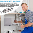 Stainless Steel Sewer Jetter Nozzle For Pressure Washer w/1/4 inch Connect for Drain
