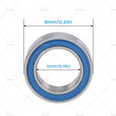 1/10x 5x8x2.5mm Bearings PTFE Rubber Seals RC 2728 4606 5114 1213 B020 MR85-2RS