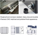 AN10 Male Aluminium Weld On JIC Bungs x 2 Fitting -10AN JXSS032-10-A