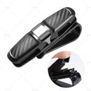 2X Luxury Car Sunglasses Holder Car Visor Sunglasses Clip Sun Ticket Card Hold