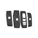 4Pcs Window Lift Panel Trim ABS Carbon Fiber Suitable for Prado LC250 2024 2025