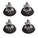 4 Set Chrome Power Operated Recessed Folding Whale Tail T-Lock Handle Toolbox
