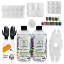 Epoxy Resin 1:1 AB Kit Craft Coating UV Color Pigment Paste Liquid Silicone Mold