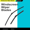 For Ford Fiesta 08-On Aero Flat Windscreen Wiper Blades 26 inch   15 inch  1 Pair