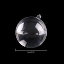 10pcs 8cm 10cm Christmas Balls Xmas Tree Ornament Decoration Plastic Bubbles AU