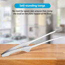 4PCS Korean and Japanese BBQ Tongs Self-Standing Grill Tongs Non-Slip Cooking