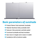 Auto Retractable Sunshade Suitable For Car Windshield w/Automatic Function 2025
