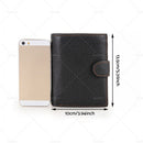 RFID Blocking Leather Wallet Slim Mens Purse Trifold Credit Card Holder
