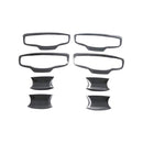 Carbon ABS Door Handle Bowl Cover Trim Suitable For Mitsubishi MV Triton 2023-25