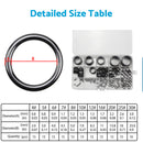 160Pcs 3.7mm-30mm Ceramic Fishing Rod Guide Rings Wear Resistant Rod Repair Kit