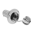 Keyless Water Deck Fill/Filler 1.5 inch  Polished 316 Stainless Steel For Marine Boat