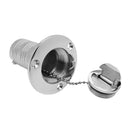 Keyless Water Deck Fill/Filler 1.5 inch  Polished 316 Stainless Steel For Marine Boat