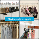 30pcs Single Clips Metal Hook Pins Scarf Belt Shoe Boots Hanger Portable Pegs