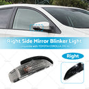 Side Mirror Turn Signal Light Lamp Compatible with Toyota Corolla Right Side