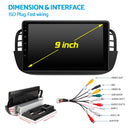 Android 15 Car Stereo 2+64GB Suitable for Fiat 500 2007¡§C2015 CarPlay GPS WIFI